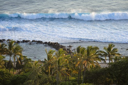 France, île de la Réunion, la côte sud, plage de Grand-Anse