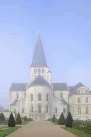 .France, Seine-Maritime, Saint-Martin-de-Boscherville, Saint-Georges de Boscherville Abbey of the 12th century