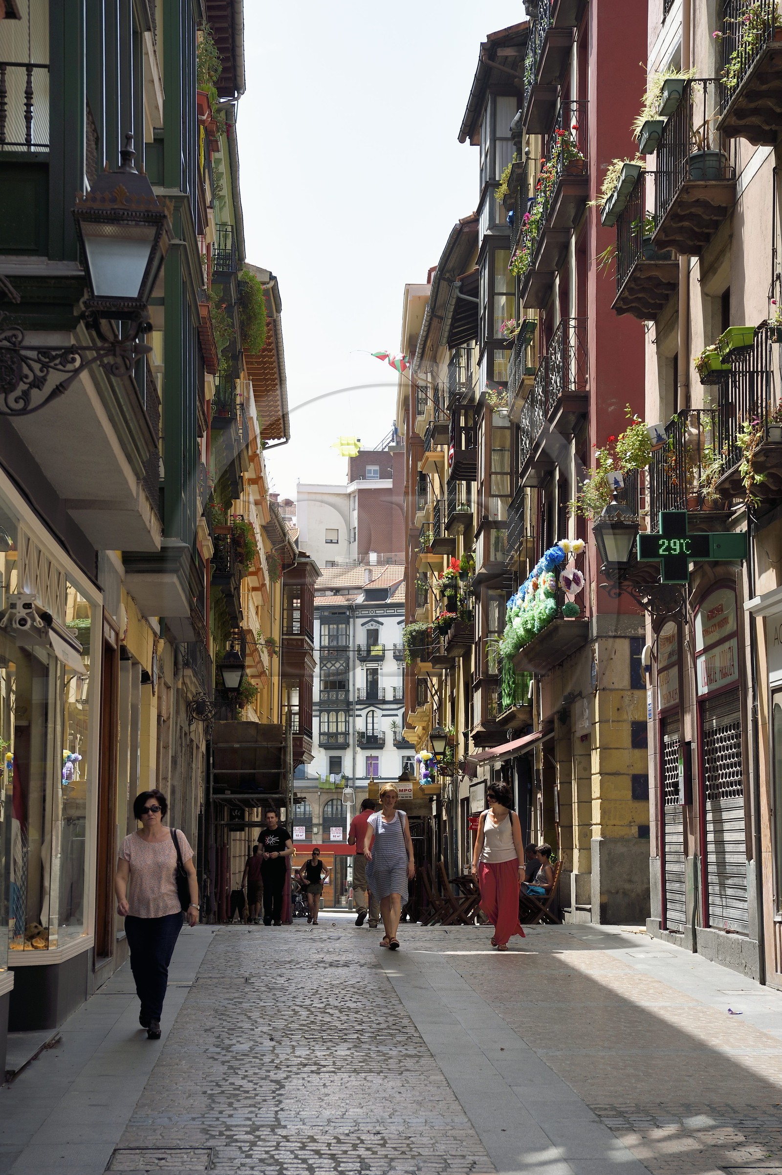 Espagne, Pays basque espagnol, Biscaye, Bilbao, Casco Viejo (vieille ville), Calle Carnicería Vieja