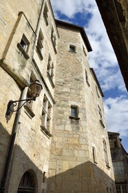 France, Dordogne (24), Périgord Blanc, Périgueux, hotel particulier dans la rue du Calvaire