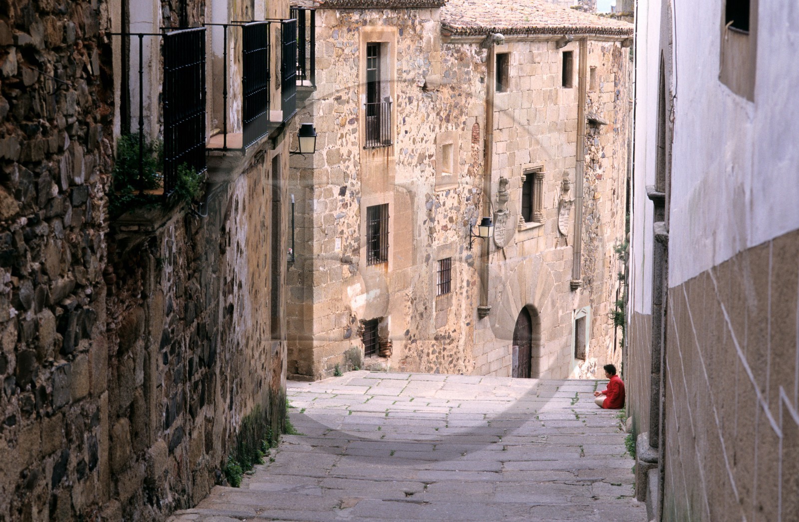 Espagne, Estrémadure, Caceres, ruelles de la vieille ville