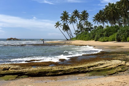 Sri Lanka, Southern Province, Galle, the Jetwing Lighthouse Hotel beach