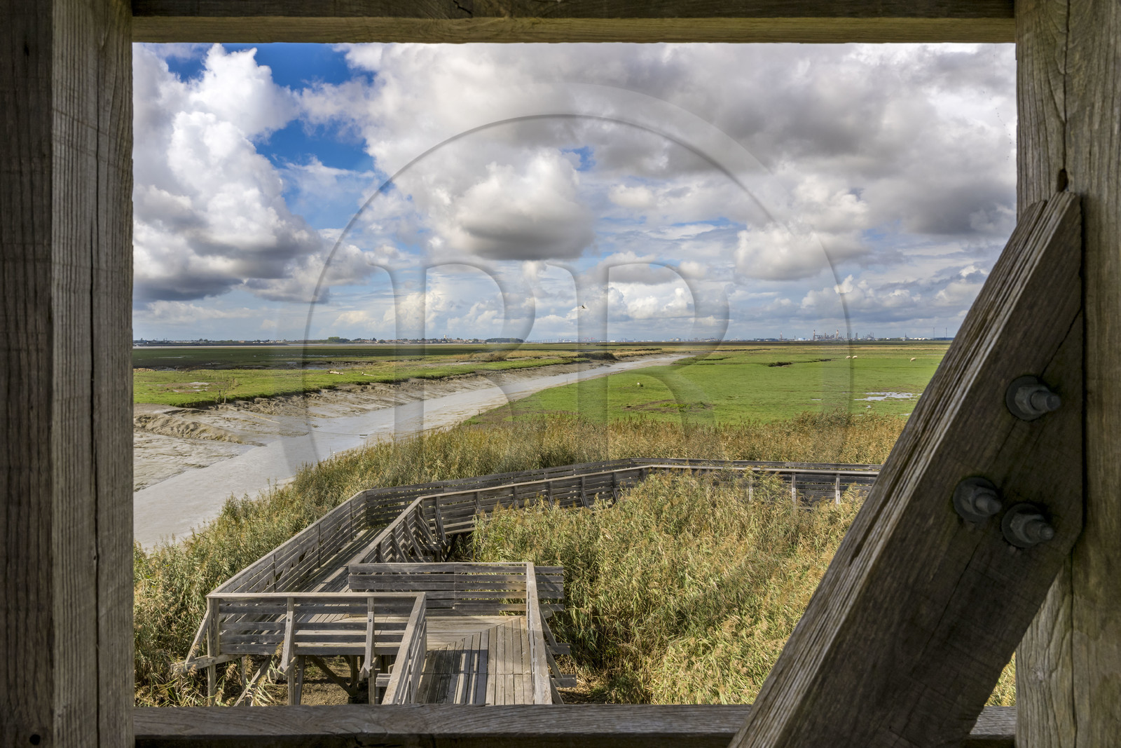 France, Loire-Atlantique (44), Lavau-sur-Loire, collection d'art contemporain à ciel ouvert Estuaire, l’Observatoire réalisé par l'artiste Tadashi Kawamata