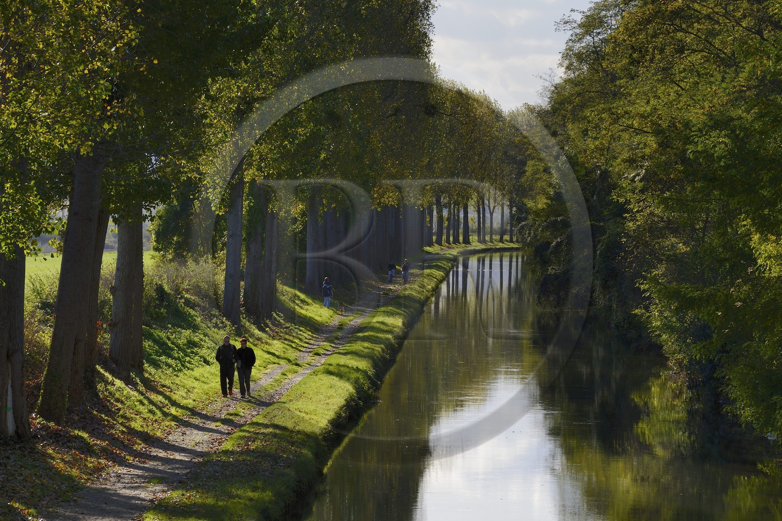 France, Seine-et-Marne (77), Précy-sur-Marne, le canal de l'Ourcq