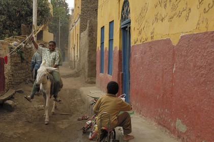 Egypt, Upper Egypt, Nubia, Nile Valley, Aswan, Elephantine Island, the Nubian village