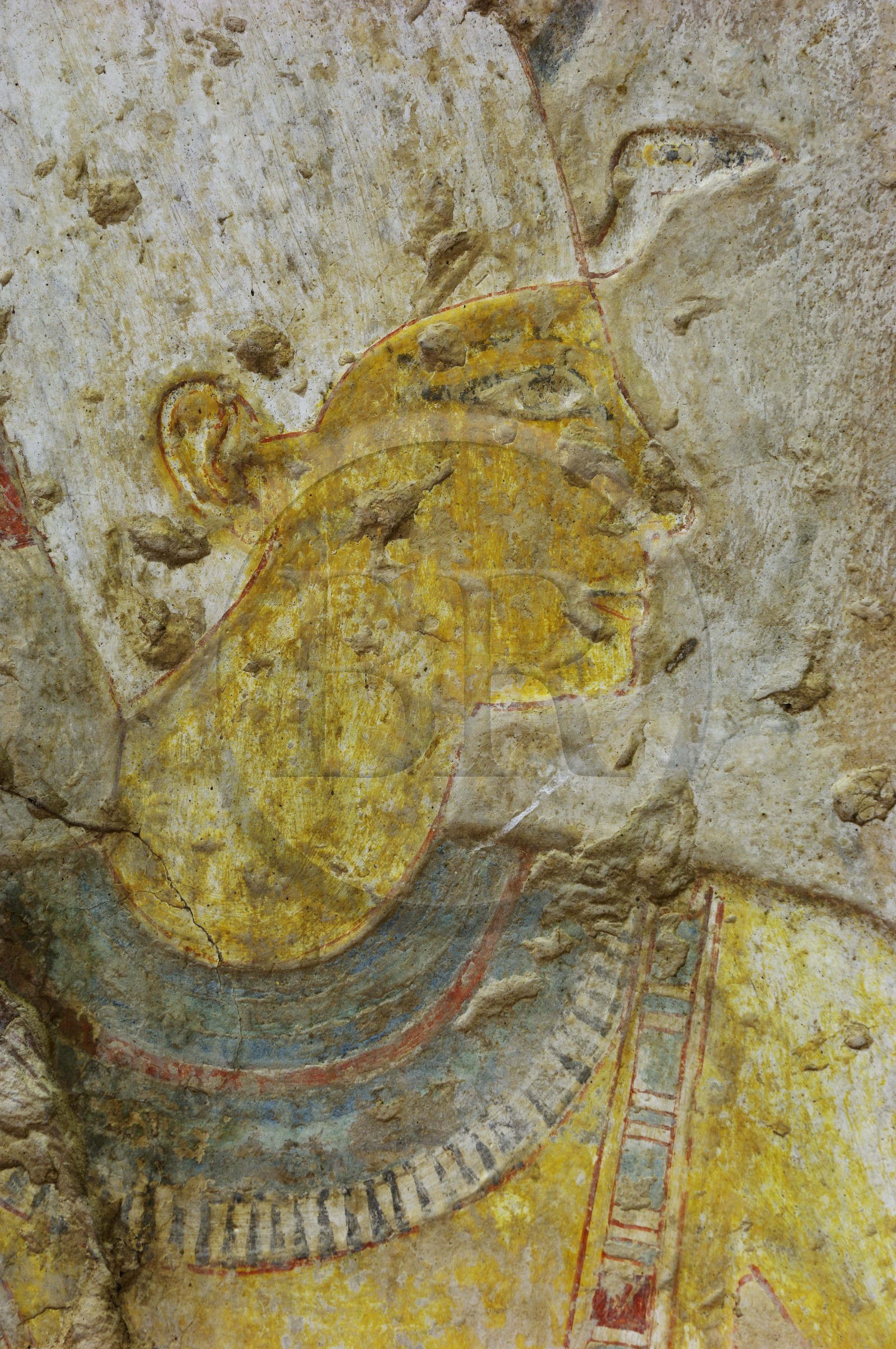 Egypte, Haute Egypte, Nubie, Lac Nasser, temple de Kalabsha, fresques du temple de Beit el-Wali, le pharaon Ramses II