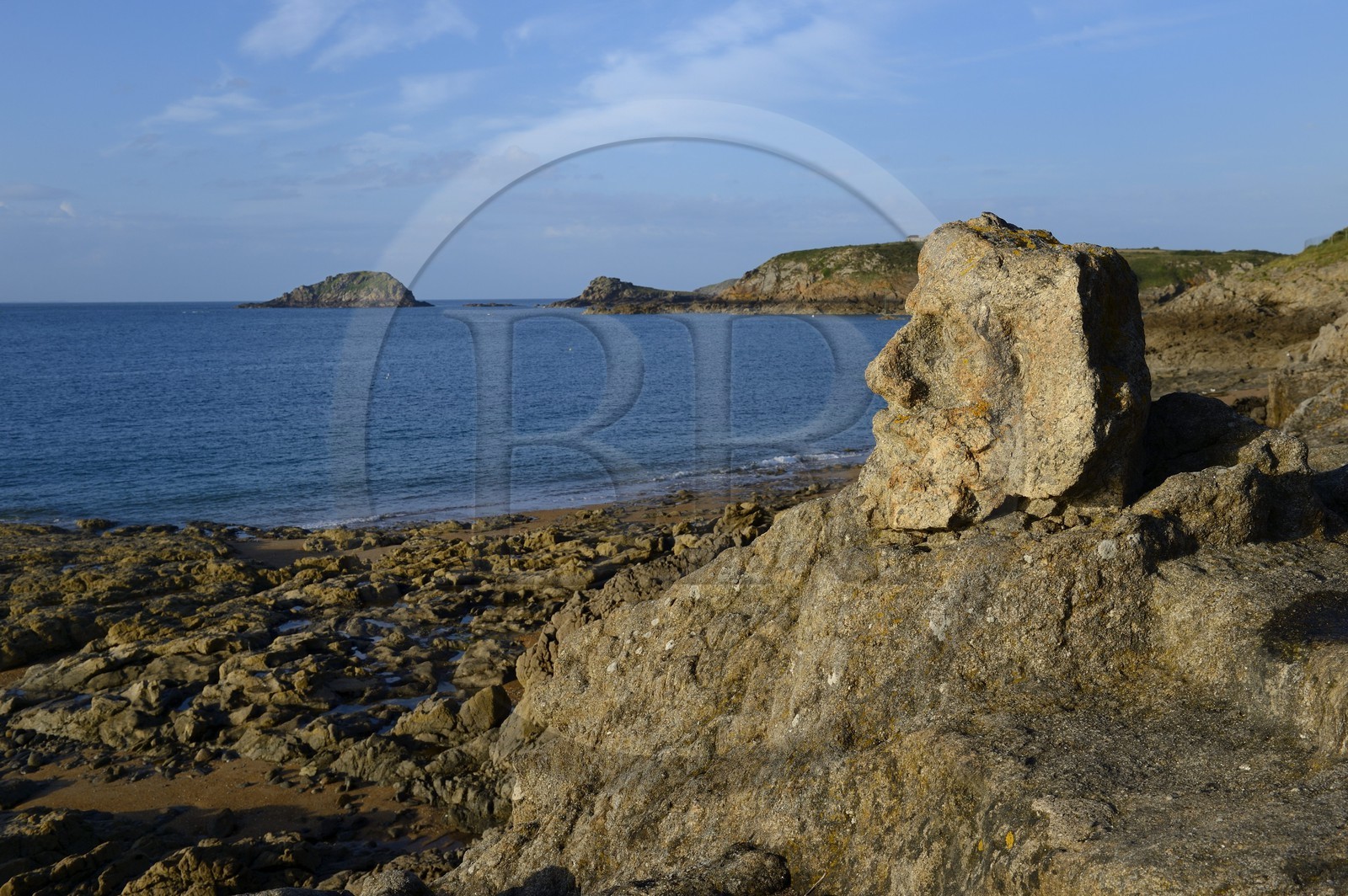 France, Ille-et-Vilaine (35), Saint-Malo, Rothéneuf, rochers sculpté par l'abbé Fouré entre 1870 et 1904