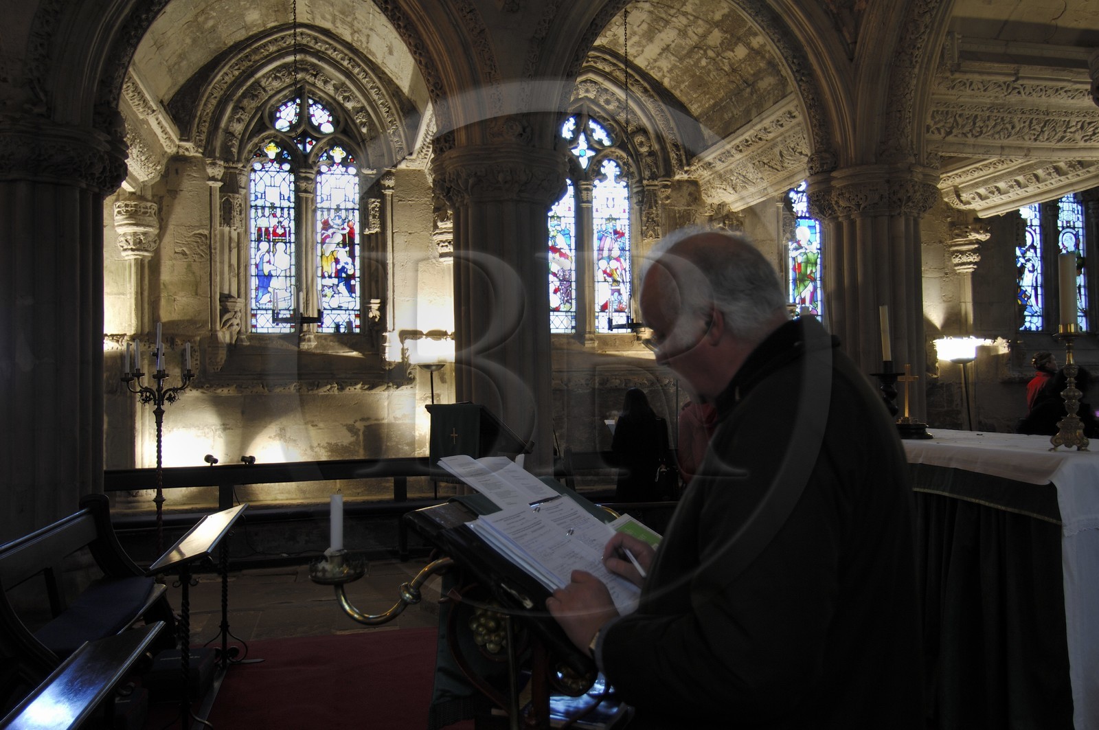 Royaume-Uni, Ecosse, Midlothian, Roslin, la Chapelle Rosslyn