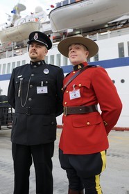 Canada, province de Terre-Neuve et Labrador, Ile de Terre-Neuve, les Mounties, police montée canadienne à Corner Brook ('Gendarmerie Royale du Canada' marque déposée, une autorisation peut-être nécessaire)
