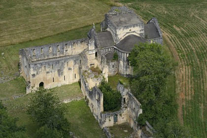 France, Dordogne (24), Périgord Vert, abbaye cistercienne de Boschaud du 12ème siècle qui dépendait de l'abbaye de Clairvaux