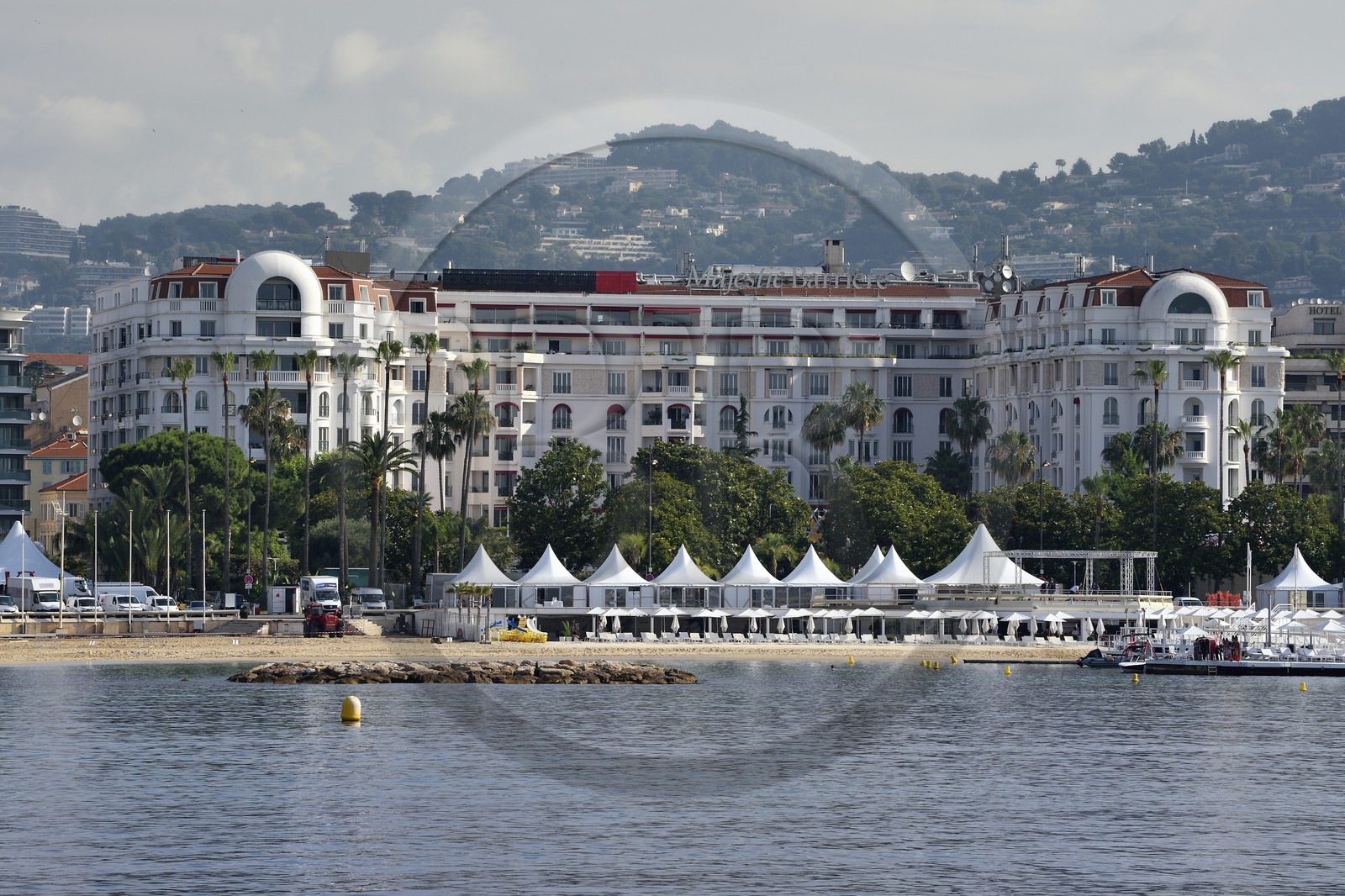 France, Alpes-Maritimes (06), Cannes, l'hotel Majestic du groupe Barrière sur le boulevard de la Croisette