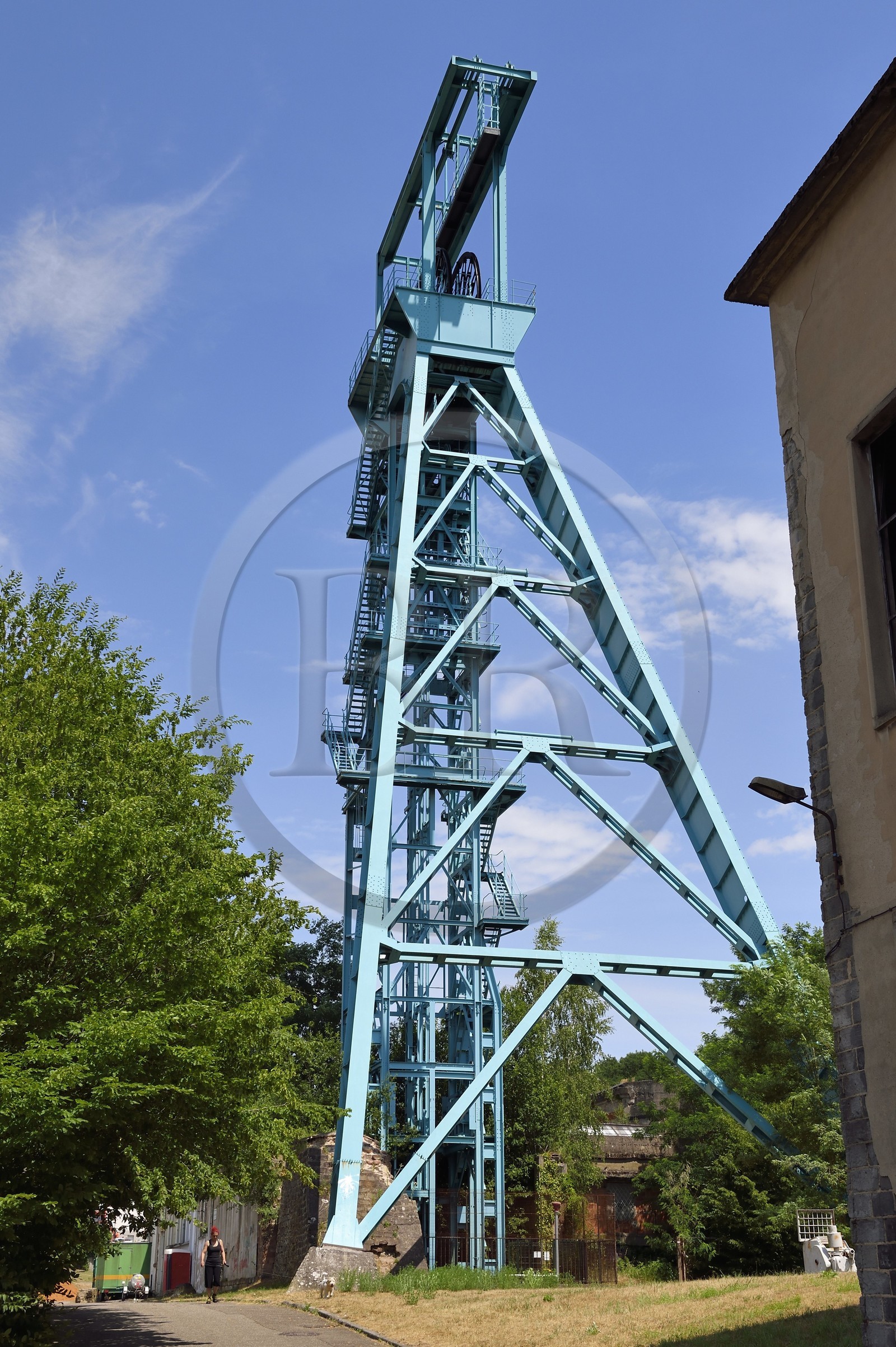 France, Moselle, Petite Rosselle, mine shaft Saint Charles