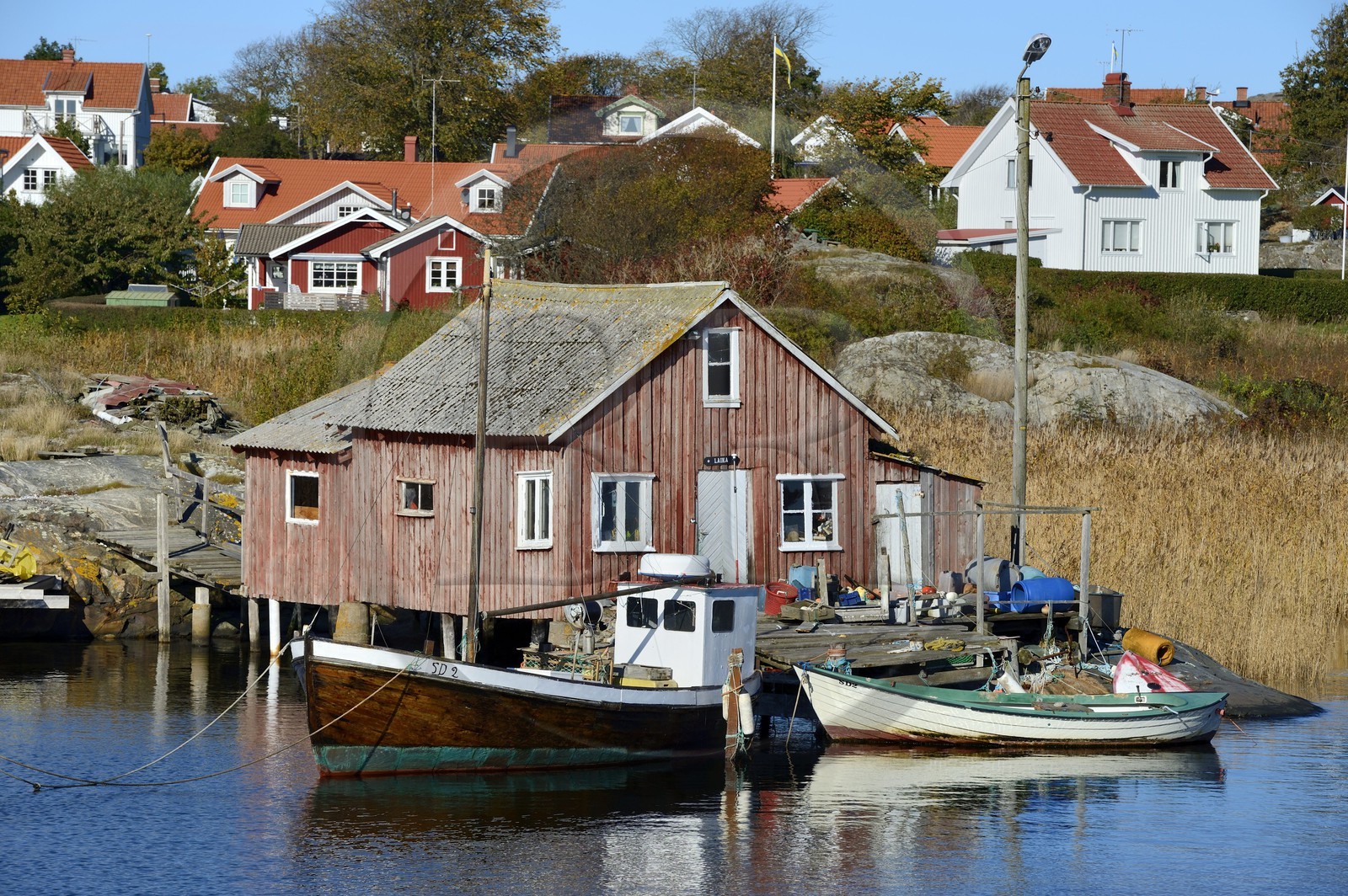 Sweden, Västra Götaland, Koster Islands, the Koster sound at Vastra bryggan on Nordkoster island