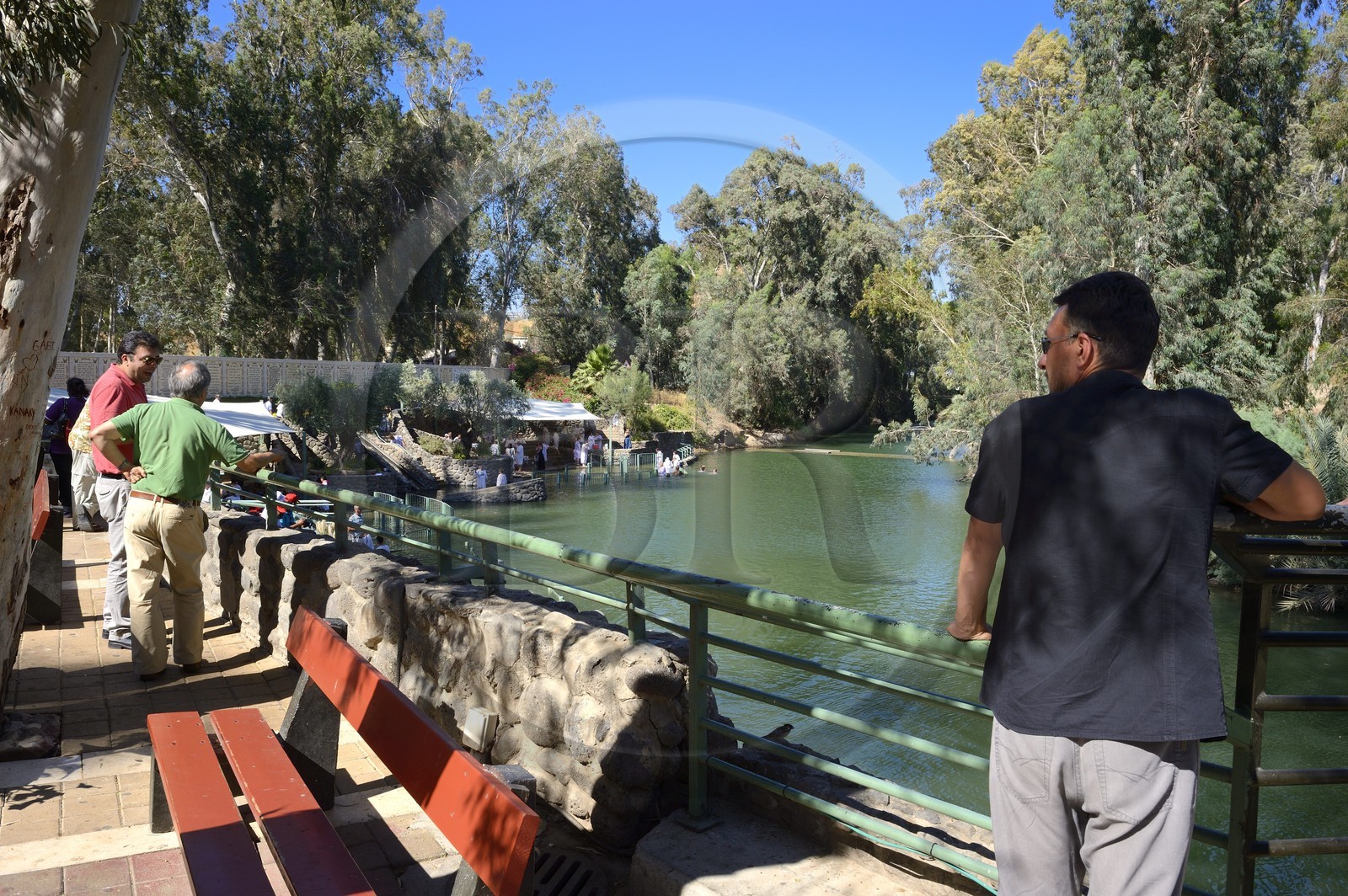 Israel, Northern District, Galilee, Tiberias, Sea of Galilee, Yardenit baptismal site on the Jordan River