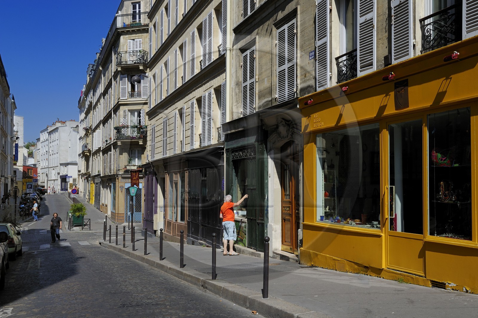 France, Paris (75), la Butte Montmartre, rue Durantin
