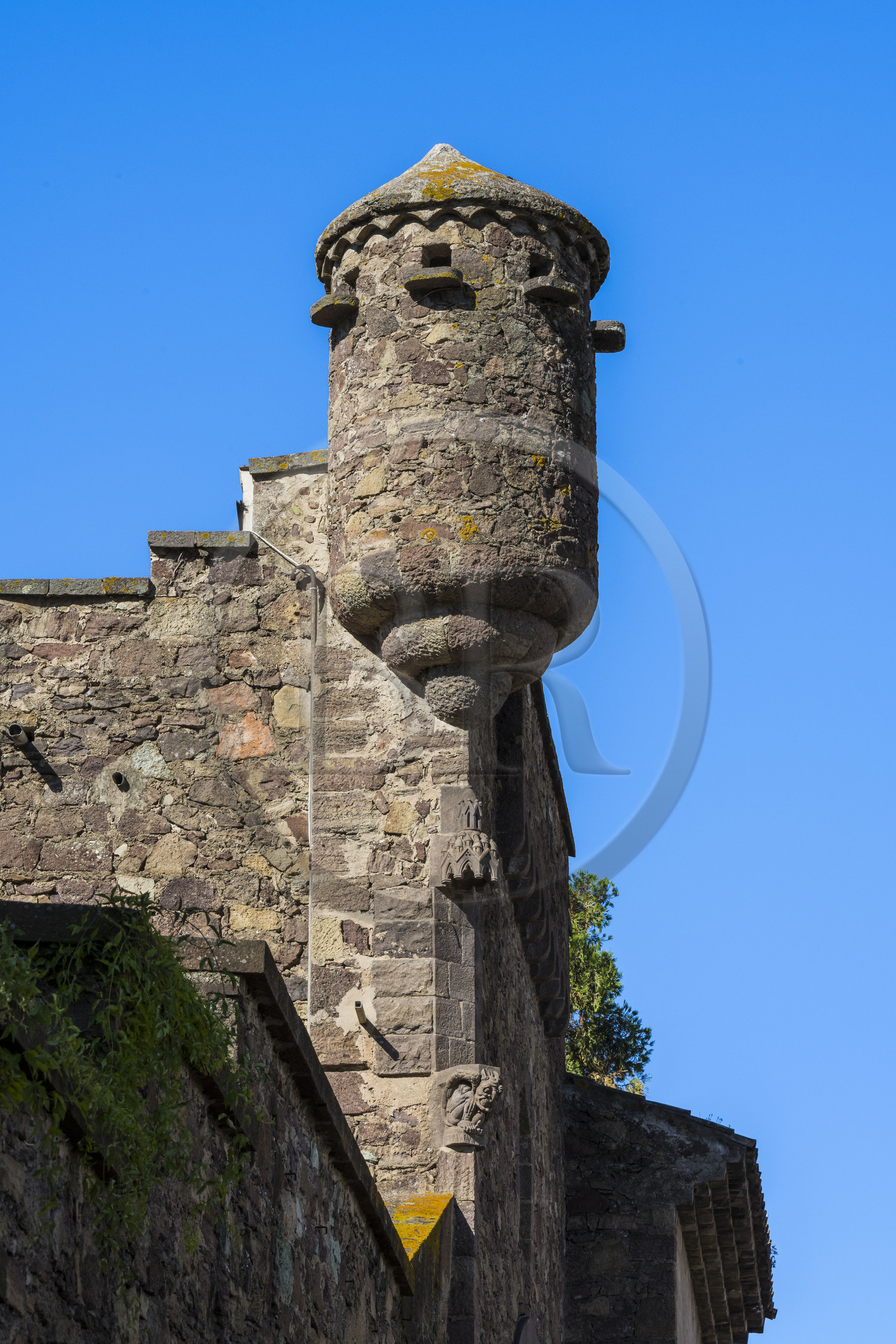 France, Alpes-Maritimes, Mandelieu La Napoule, castle of La Napoule (12th-19th century)