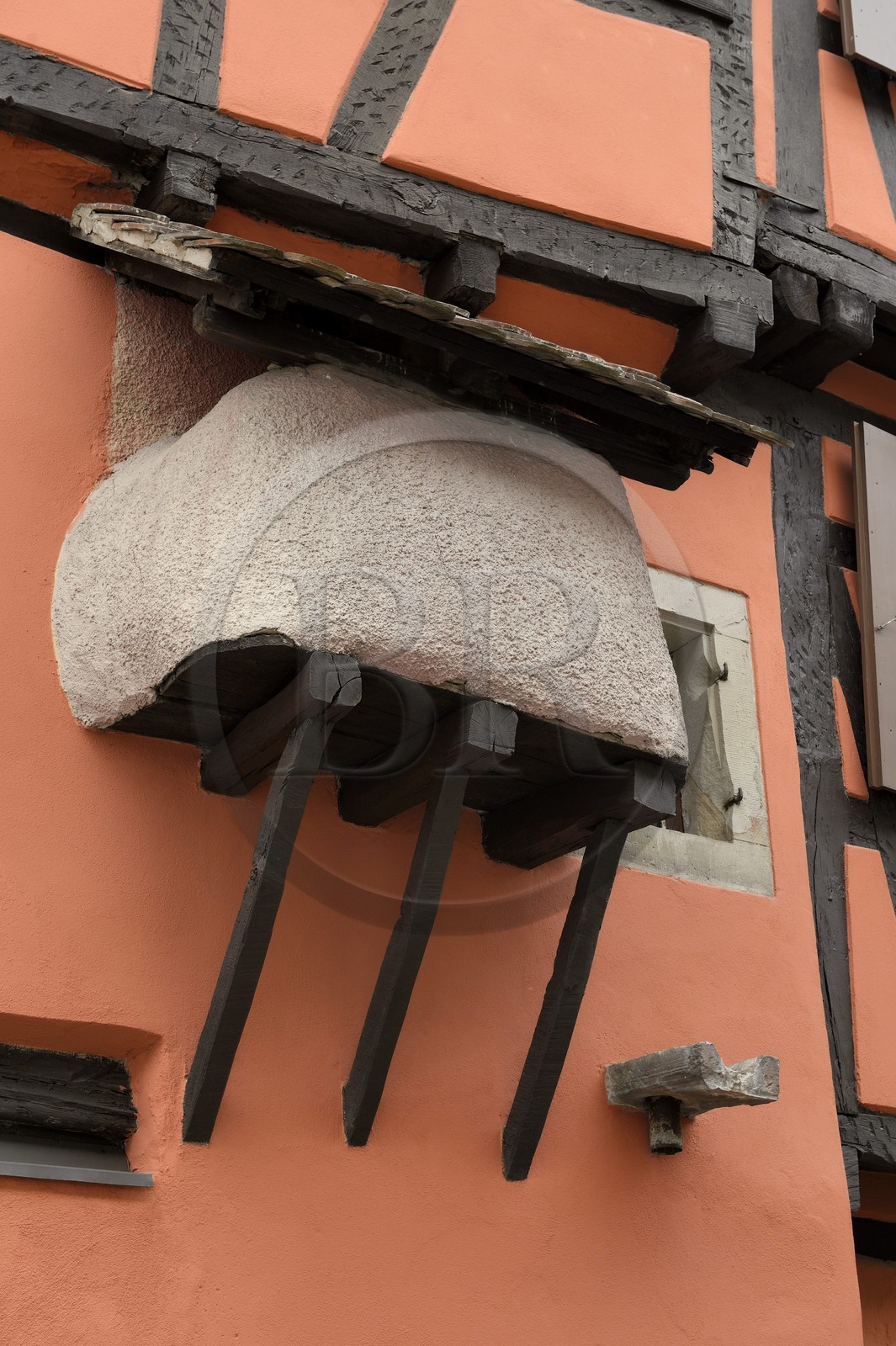 France, Bas Rhin, Westhoffen, former Jewish quarter, outdoor oven that allowed to keep warm Shabbat dish
