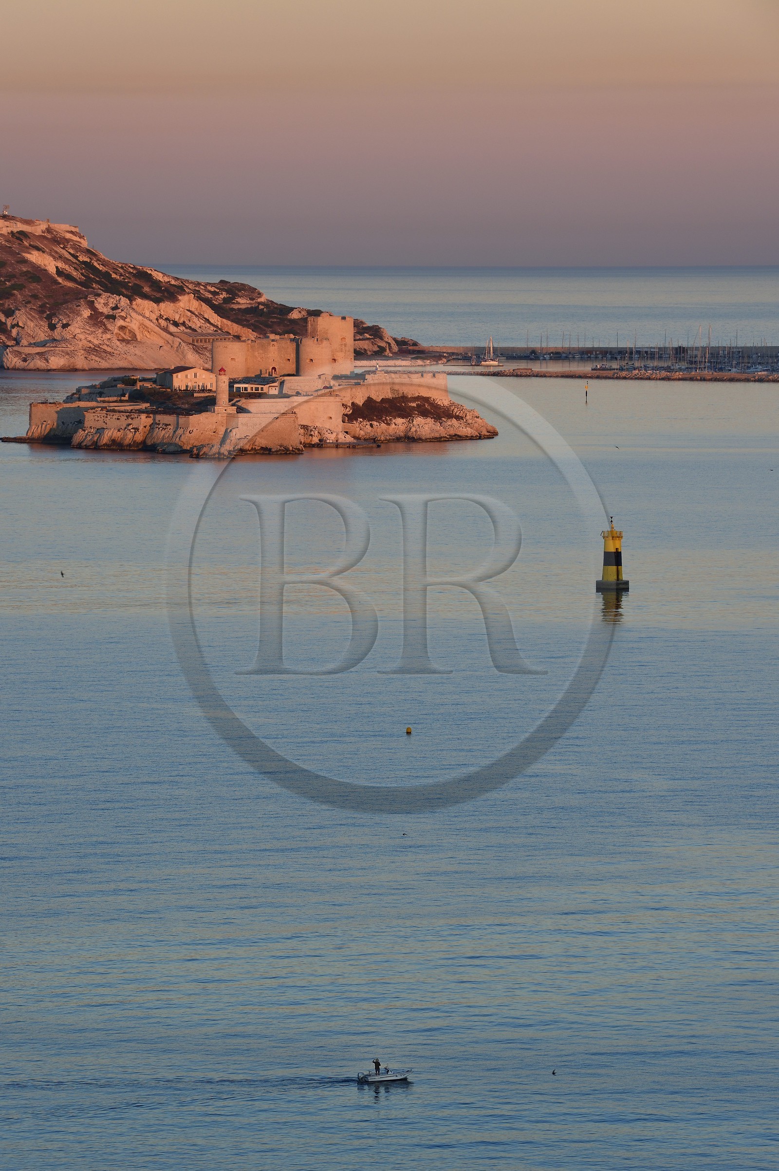 France, Bouches-du-Rhône (13), Marseille, Parc National des Calanques, Archipel des Iles du Frioul, le Chateau d'If