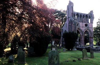 Royaume-Uni, Ecosse, région des Borders, abbaye de Dryburgh où est enterré Sir Walter Scott