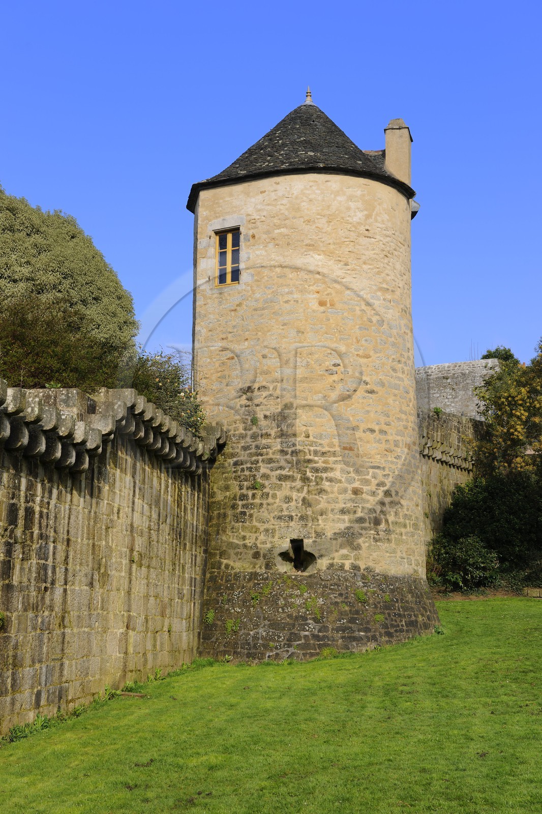 France, Finistère (29), Quimper, la tour Nevet dans les anciens remparts