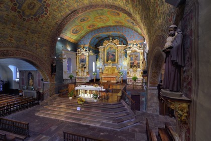 France, Pyrénées-Atlantiques (64), Pays-Basque, Saint-Etienne-de-Baïgorry, église Saint-Etienne