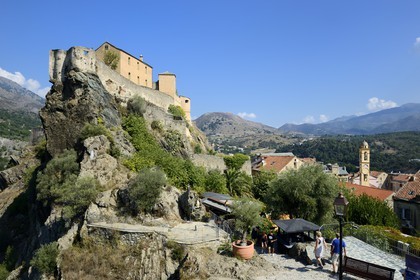 France, Haute Corse, Corte, the 15th century citadel overlooks the town