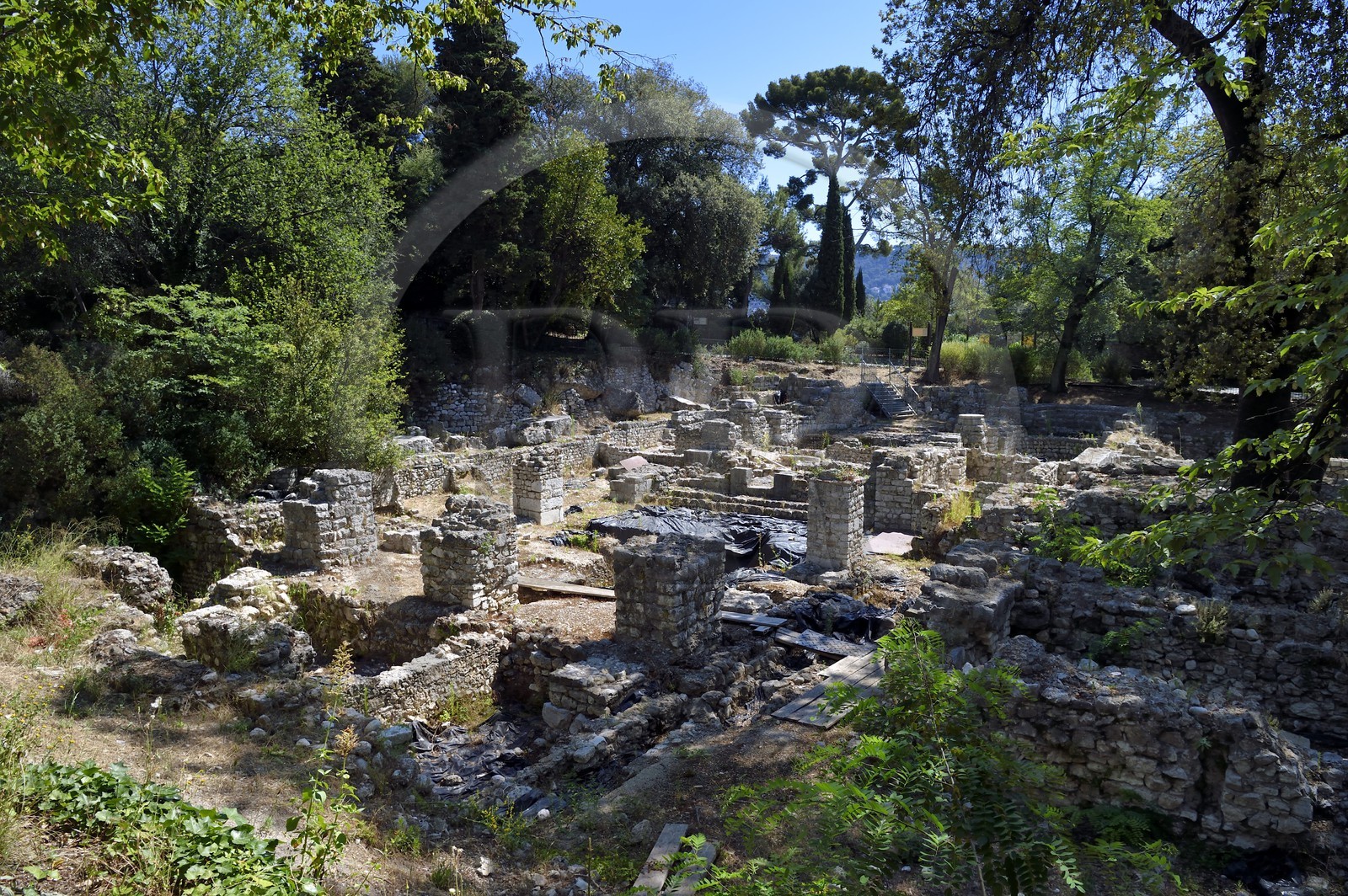 France, Alpes-Maritimes, Nice, Castle Hill, ruins of the former cathedral