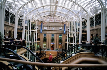 Royaume-Uni, Ecosse, Glasgow, Princes Square, centre commercial construit à partir de plusieurs immeubles anciens
