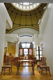 France, Paris (75), le musée d'Orsay, mobilier Art Nouveau, écritoire de dame vers 1897 de Henry Van de Velde