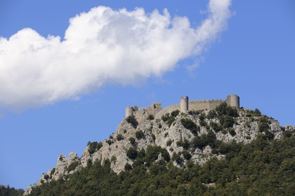 France, Aude (11), château cathare de Puilaurens