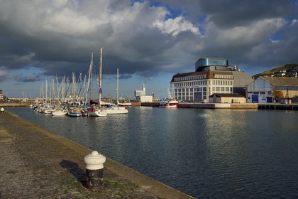 France, Seine-Maritime (76), Pays de Caux, Côte d'Albâtre, Les Pêcheries - Musée de Fécamp dans une ancienne sécherie de morue appartenant autrefois à l'armement morutier Les Pêcheries de Fécamp