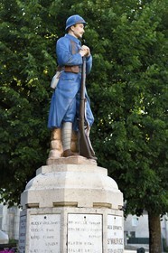 France, Meuse (55), Parc régional de Lorraine, Cotes de Meuse, Saint-Maurice-sous-les-Côtes, monument aux Morts de la première Guerre Mondiale