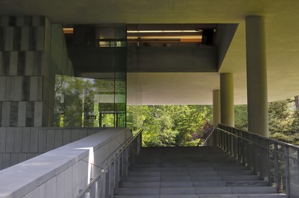 Irlande, Cork, University College Cork, la Glucksman Gallery (art contemporain) par les architectes O'Donnell & Tuomey