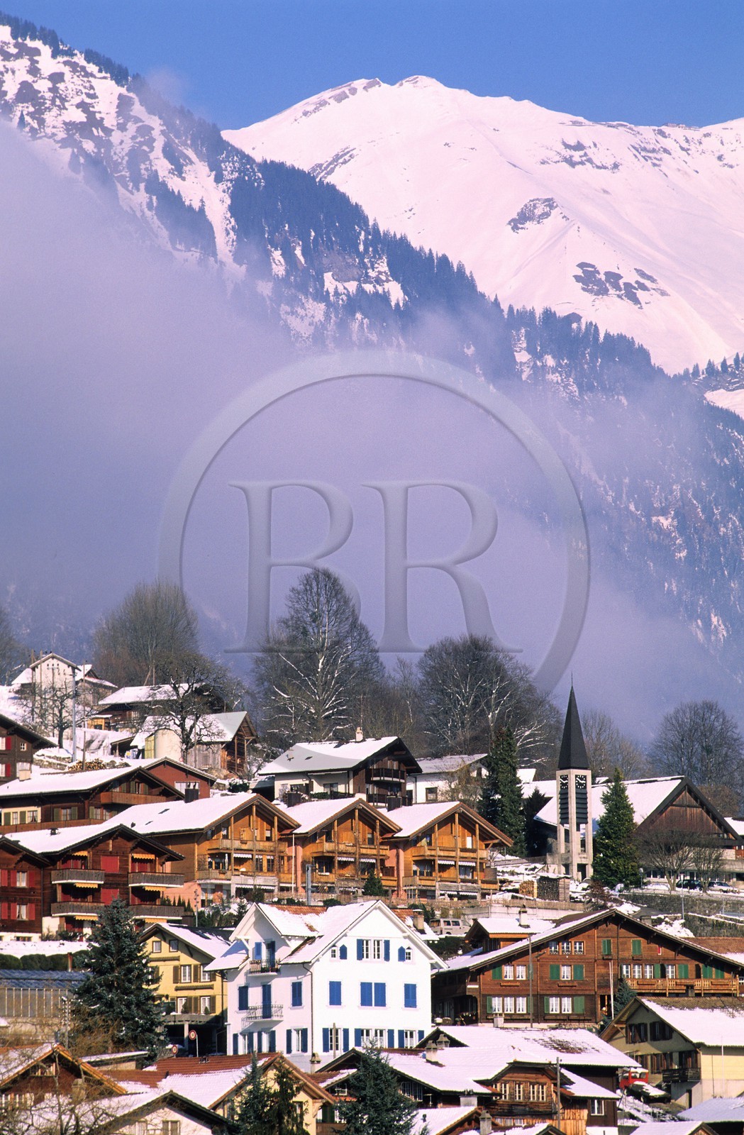 Suisse, région de Bern (Oberland Bernois), Brienz au bord du lac