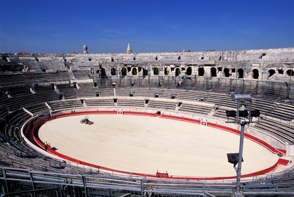 France, Gard (30), les arènes romaines de Nîmes