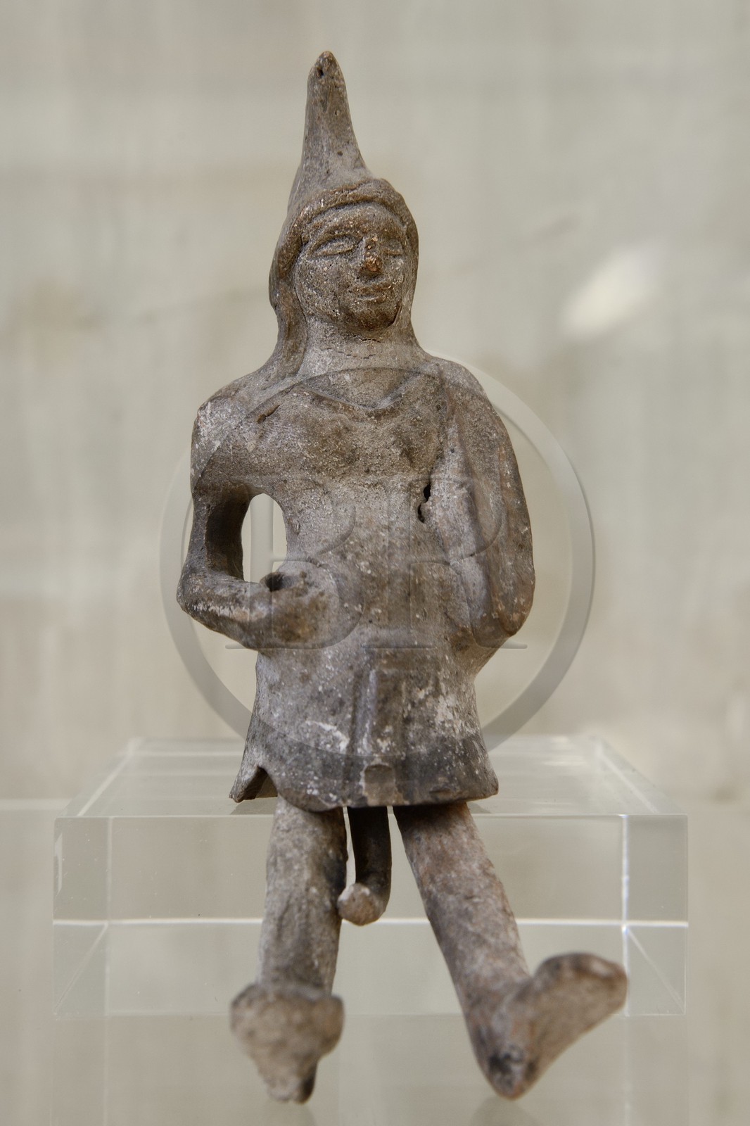 France, Isère (38), Vienne, Musée des Beaux-Arts et d'Archéologie situé au premier étage de l'ancienne halle à grains, statuette de l'époque romaine à charactère érotique