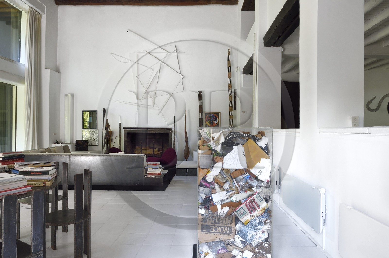 France, Var (83), Le Muy, Fondation Bernar Venet, le salon du Moulin