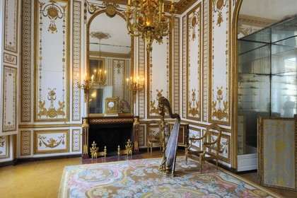 France, Yvelines (78), château de Versailles, classé Patrimoine Mondial de l'UNESCO, cabinets intérieurs de la Reine, le cabinet doré de Marie-Antoinette