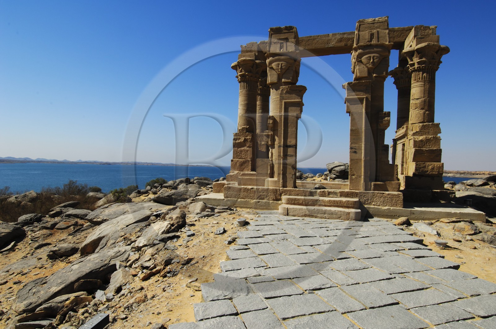 Egypte, Haute Egypte, Nubie, Lac Nasser, site de Kalabsha, kiosque de Kertassi