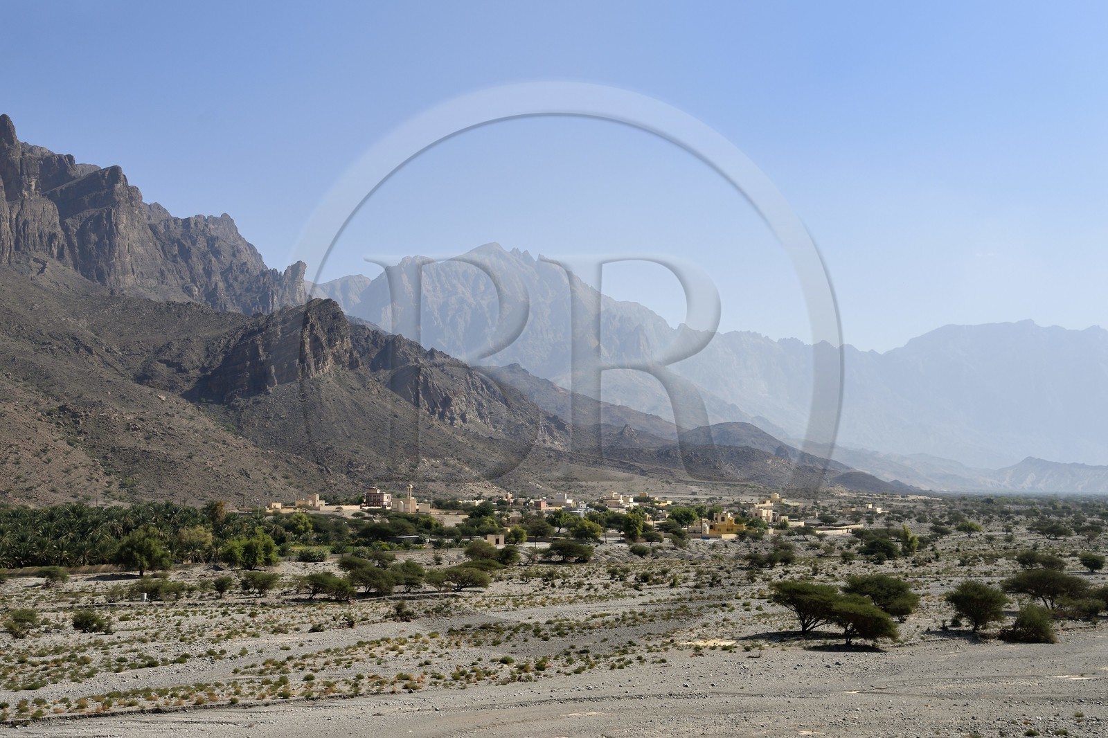 Sultanat d'Oman, gouvernorat de Al-Batina du Sud, Hajar occidental, Wadi Mistall, village de Ghubrah