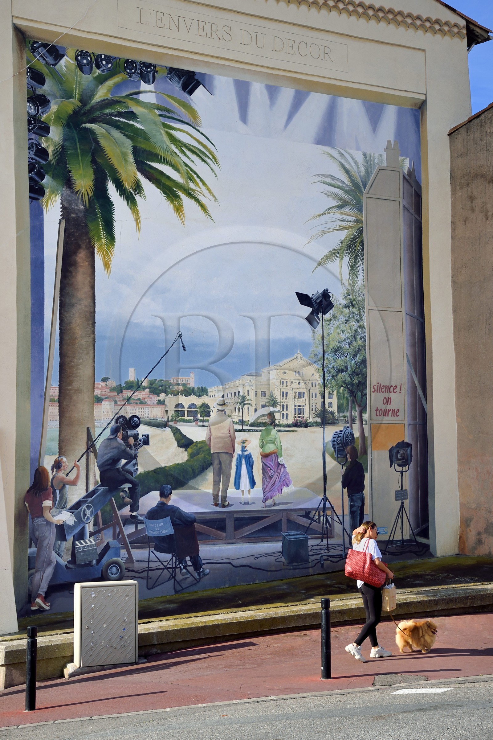 France, Alpes-Maritimes (06), Cannes, la vieille ville dans le quartier Le Suquet, hommage au festival de Cannes