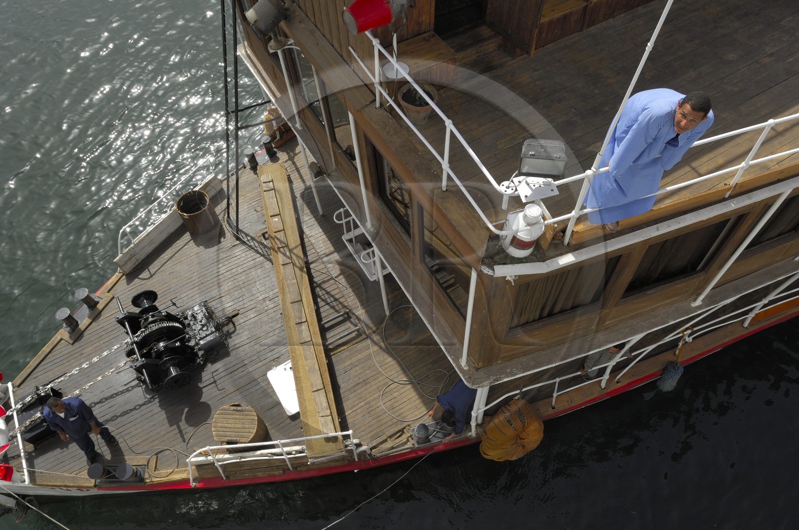 Egypt, Upper Egypt, cruise on Nile River between Luxor and Aswan, Steam Ship Sudan