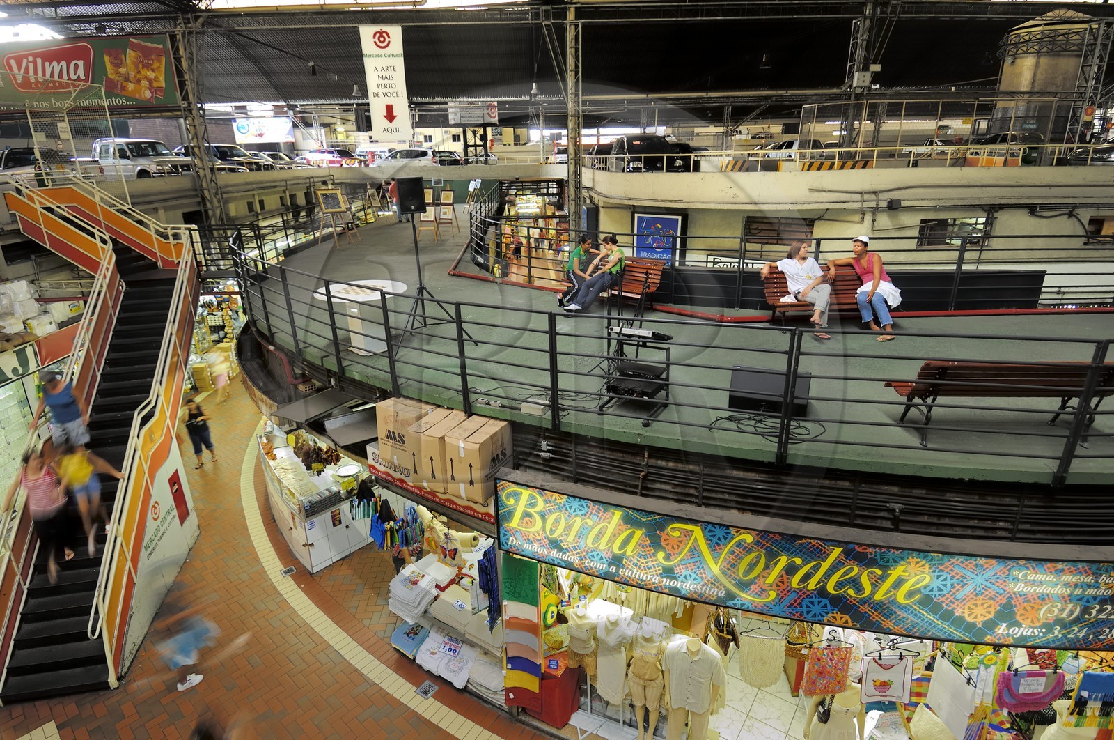 Brazil, Minas Gerais state, Belo Horizonte, covered market
