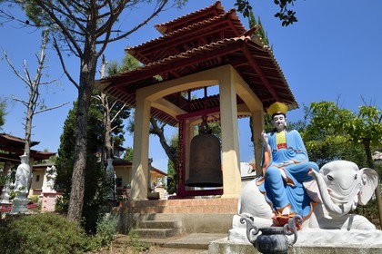 France, Var (83), Fréjus, ancien camp militaire Gallieni, la pagode Hông Hiên Tu, lieu de culte bouddhique édifié en 1917 par les tirailleurs indochinois