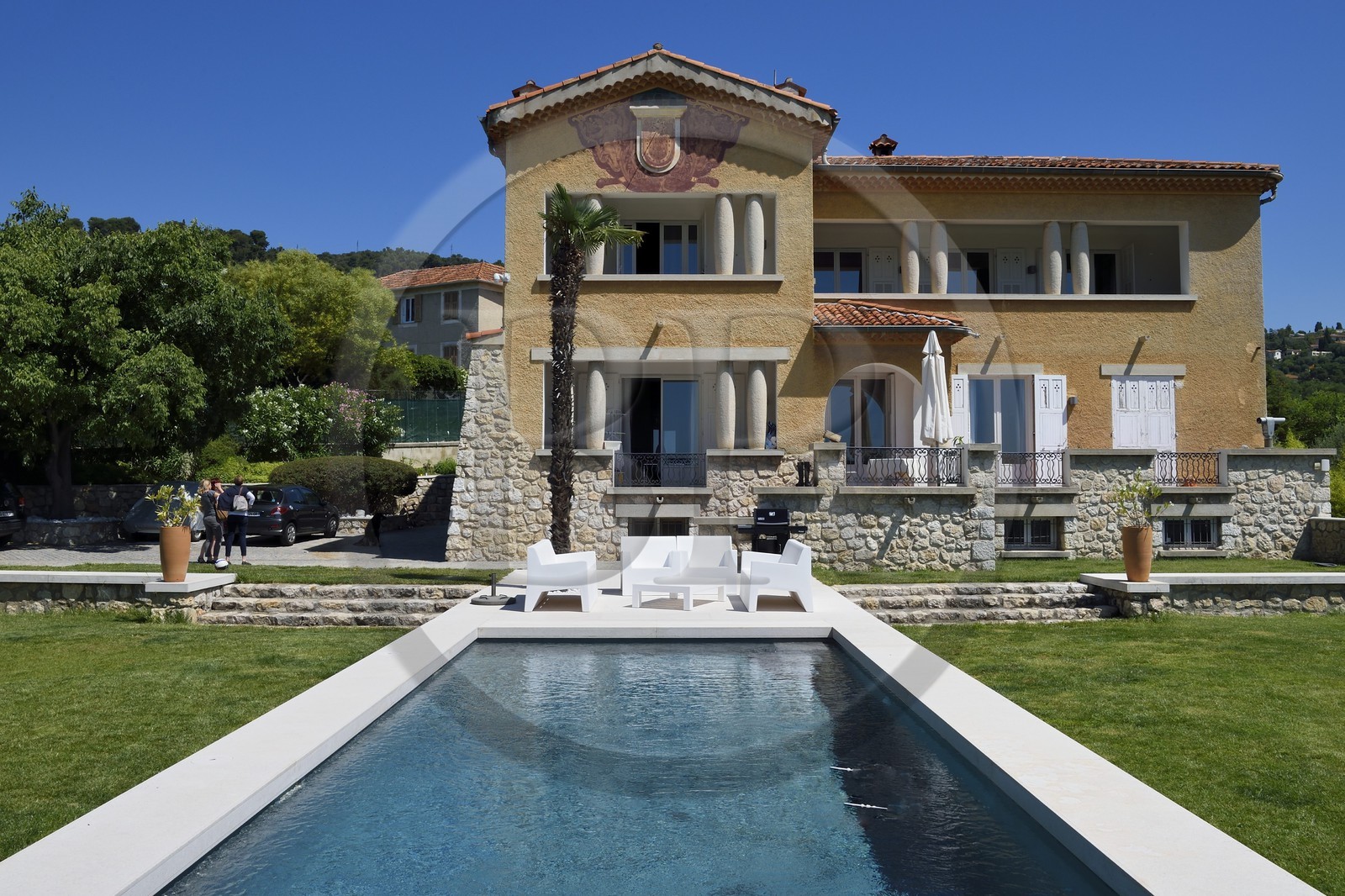 France, Alpes-Maritimes (06), Nice, villa Angulus Ridet (1936) de style Art Déco régionaliste provencal