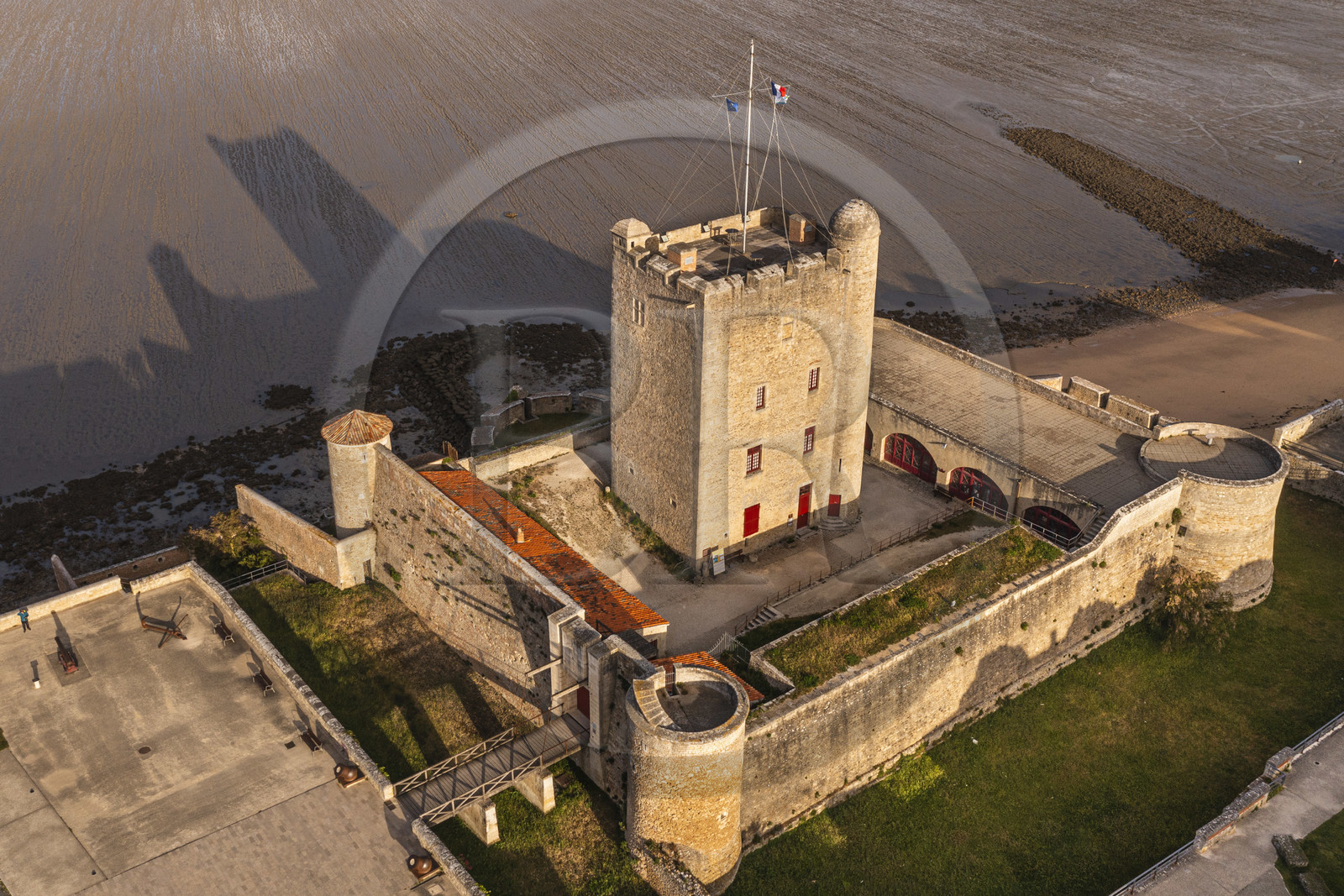 France, Charente-Maritime (17), Fouras, le fort de Fouras fortifié par Vauban en 1672 (vue aérienne)