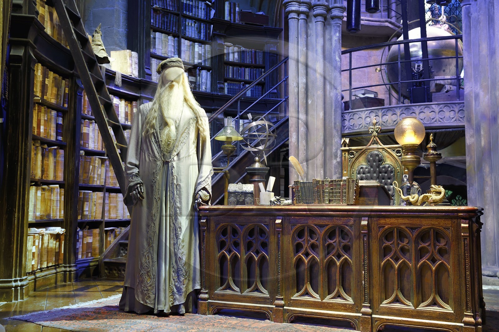 United Kingdom, Hertfordshire, Leavesden, Leavesden Film Studios, Harry Potter Studio Tour London, the scene of the eight Harry Potter movies' making of, Dumbledore's office in Hogwarts School