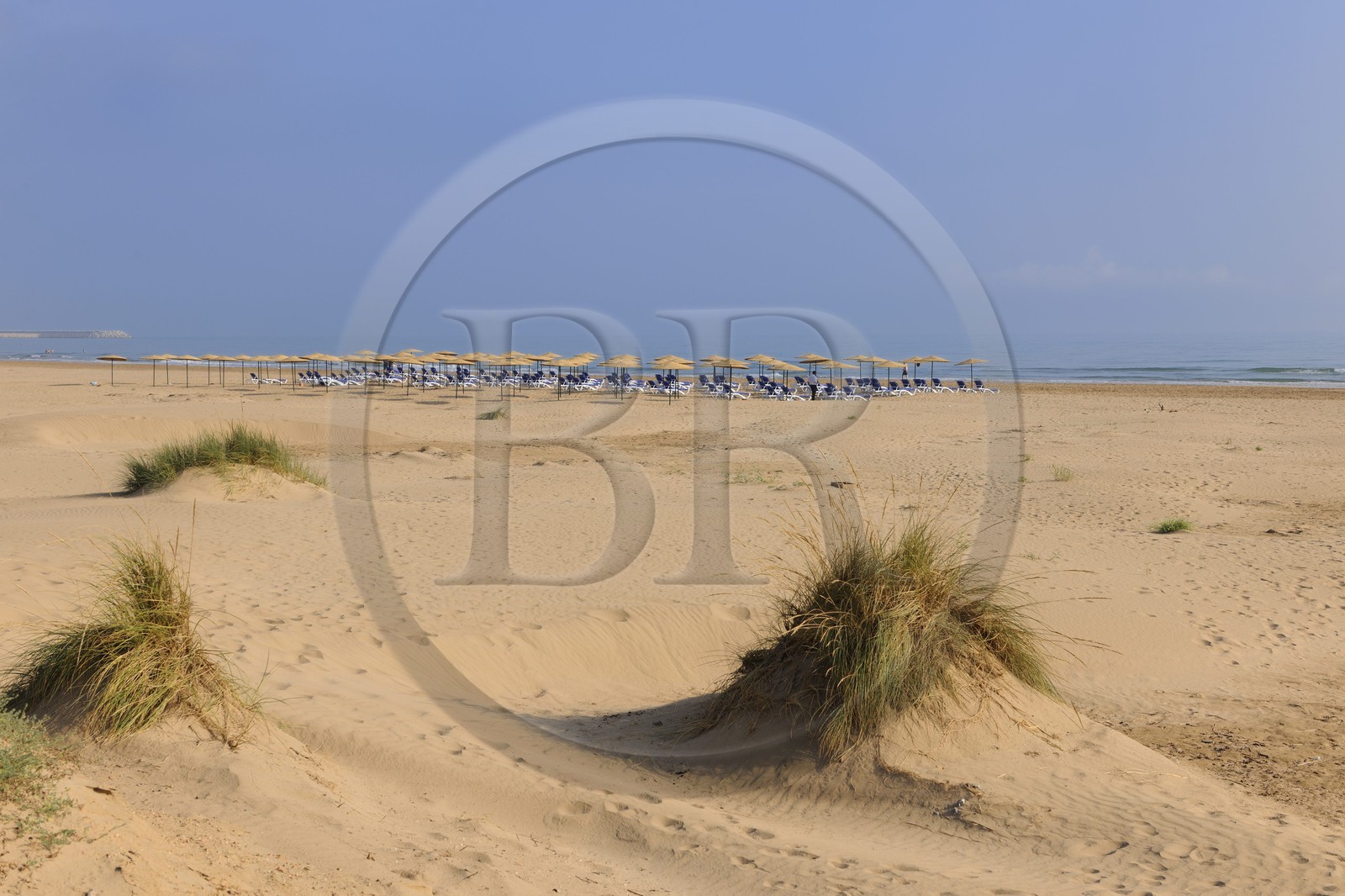 Maroc, région de l'Oriental, station balnéaire de Mediterrania Saïdia, la plage de l'hôtel Iberostar