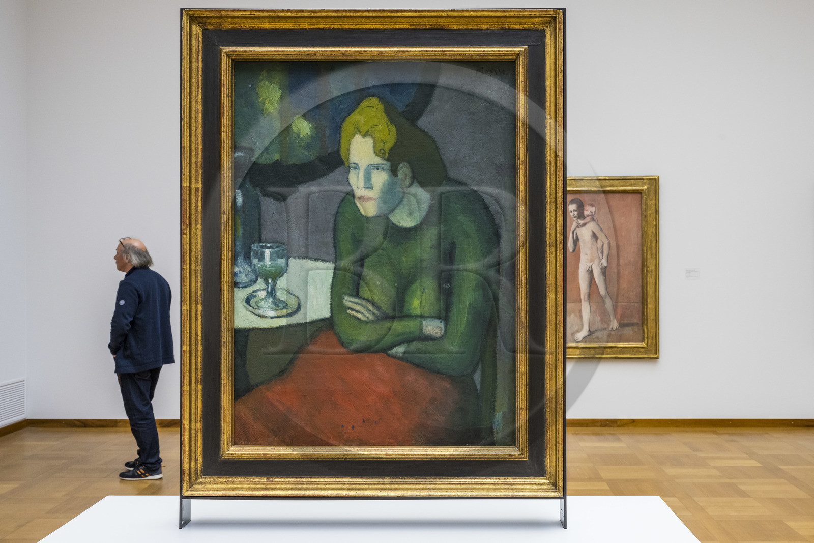 Suisse, Bâle, le Kunstmuseum Basel Hauptbau (musée d'Art) de 1936, Buveuse d'absinthe 1901 de Pablo Picasso