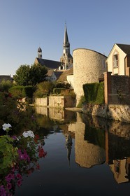 France, Eure-et-Loir (28), Bonneval, le fossé des remparts